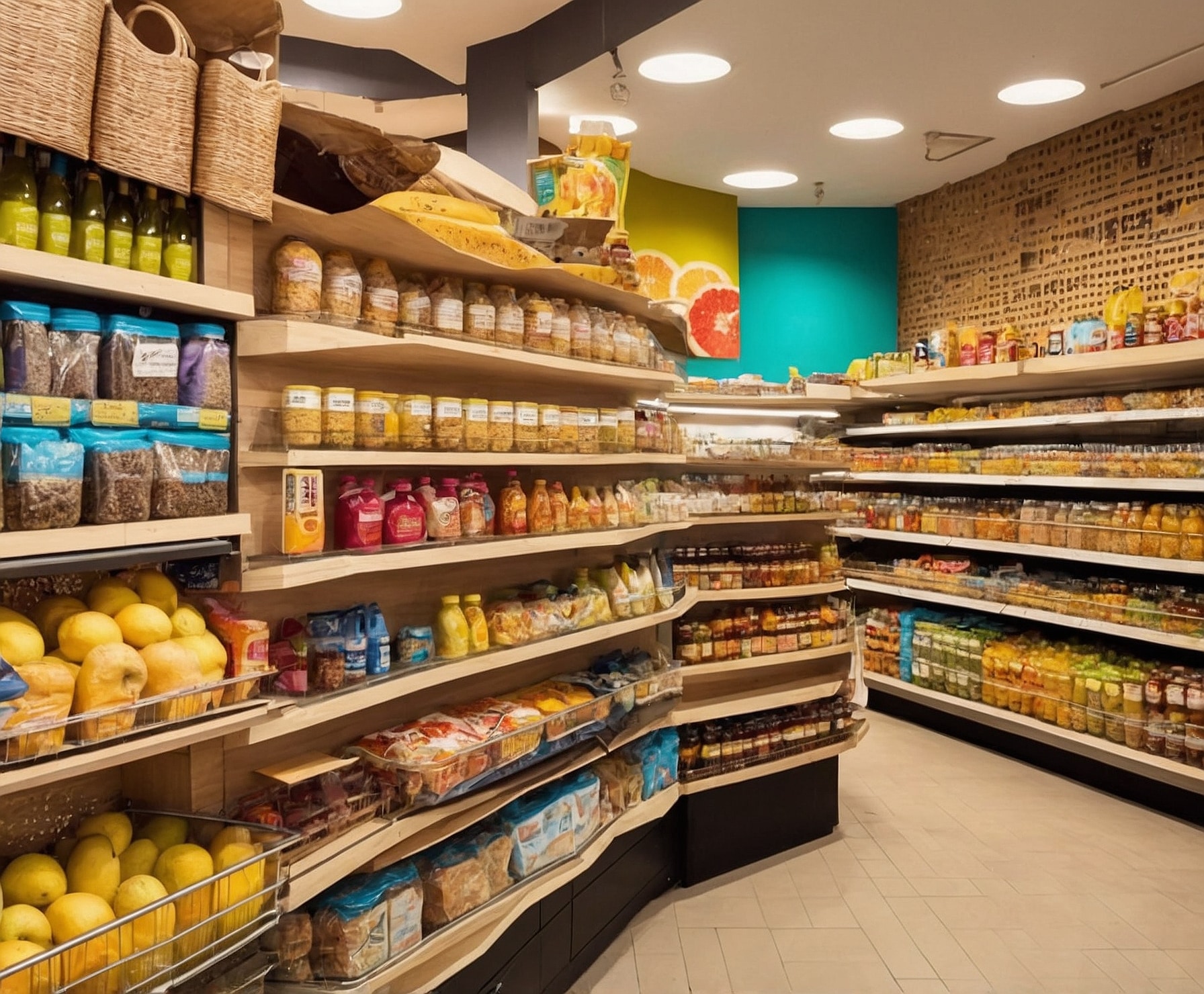 Variedad de take away fresco y snacks listos para llevar